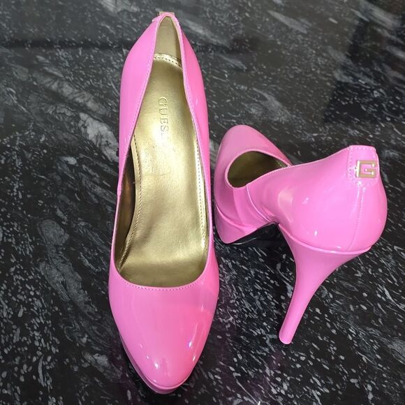 BRAND NEW GUESS PLATFORM HEELS WITH STILETTO WITH ROUNDED TOE G1 - Picture 8 of 16